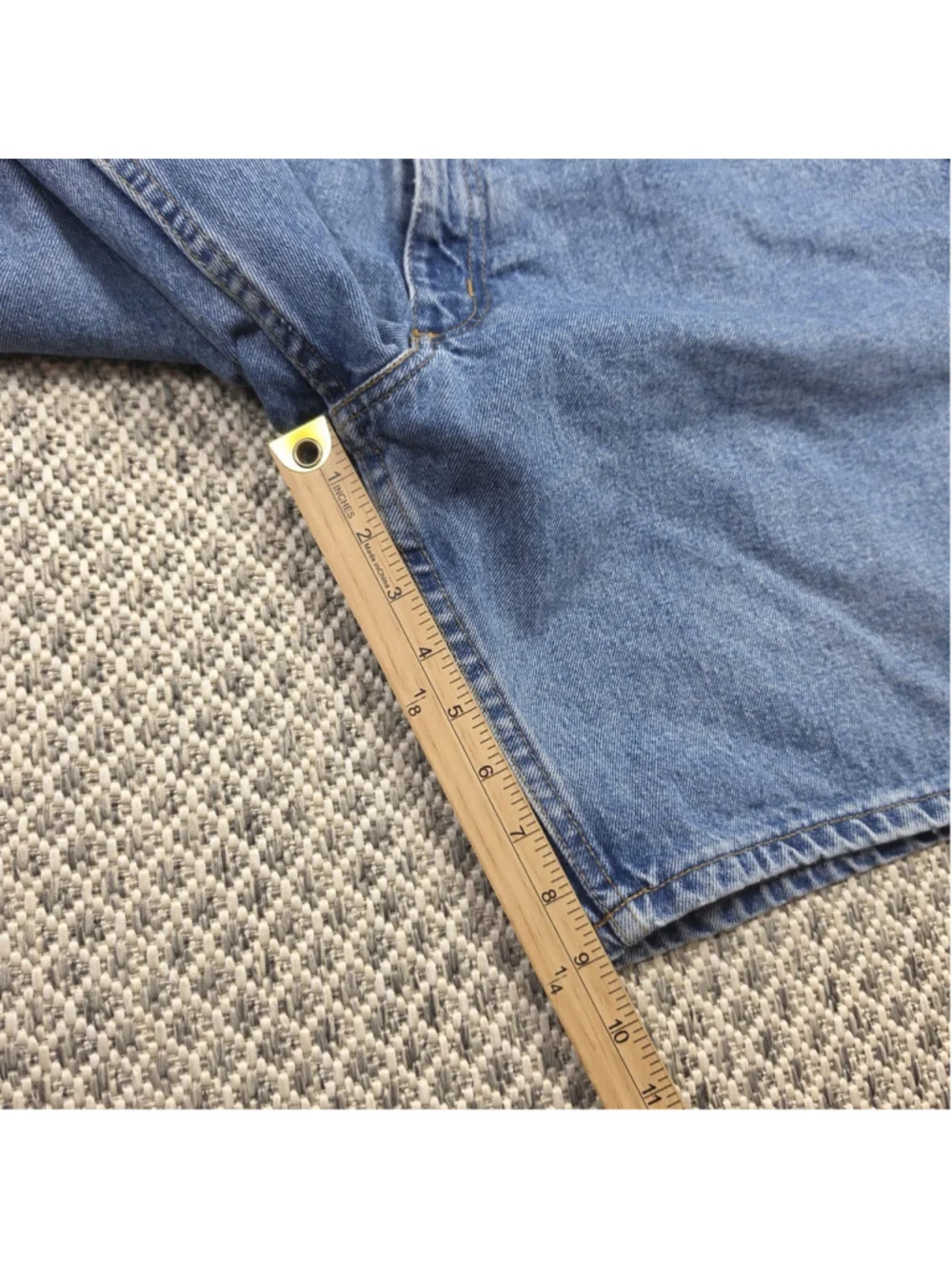 Vintage Polo Jeans Co Ralph Lauren Men’s Size 33 Denim Shorts USA Flag Jorts